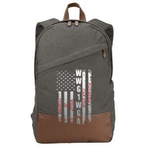 WWG1WGA Nothing Can Stop What Is Coming Cotton Canvas Backpack