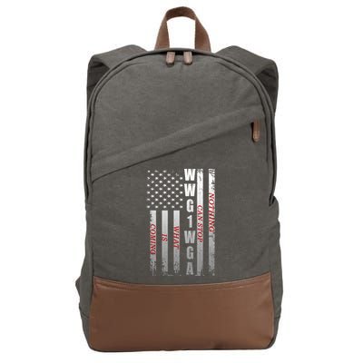 WWG1WGA Nothing Can Stop What Is Coming Cotton Canvas Backpack