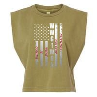 WWG1WGA Nothing Can Stop What Is Coming Garment-Dyed Women's Muscle Tee
