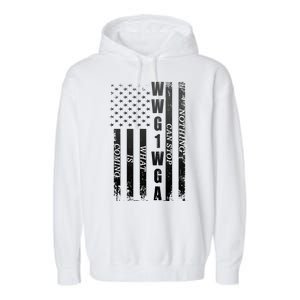 WWG1WGA Nothing Can Stop What Is Coming Garment-Dyed Fleece Hoodie