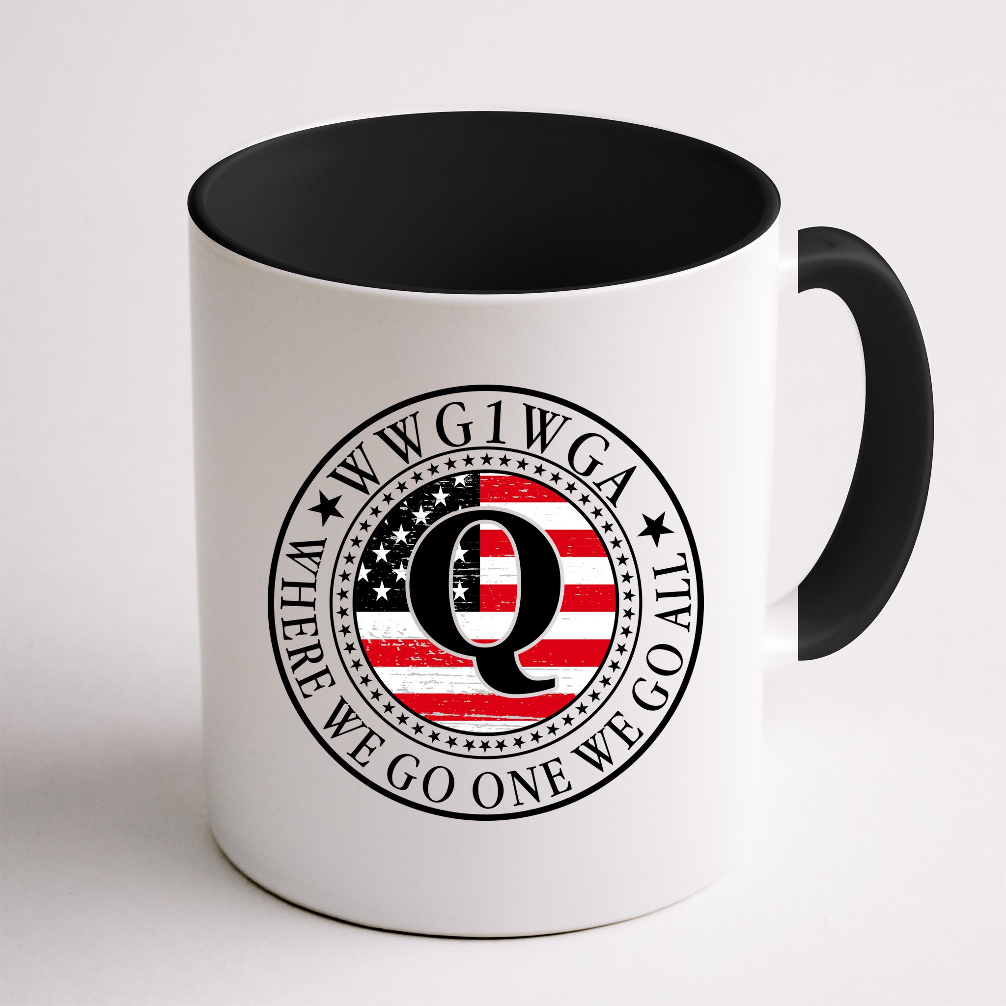 WWG1WGA Qanon Flag Emblem Mug