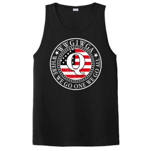 WWG1WGA Qanon Flag Emblem PosiCharge Competitor Tank