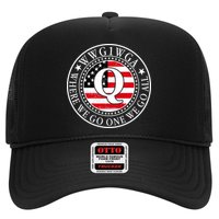 WWG1WGA Qanon Flag Emblem Trucker Hat