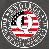 WWG1WGA Qanon Flag Emblem Vector Backpack