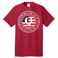 WWG1WGA Qanon Flag Emblem Tall T-Shirt