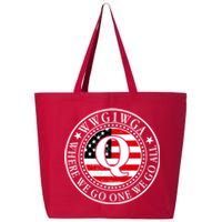 WWG1WGA Qanon Flag Emblem 25L Jumbo Tote