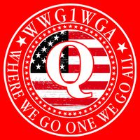 WWG1WGA Qanon Flag Emblem Baby Bodysuit