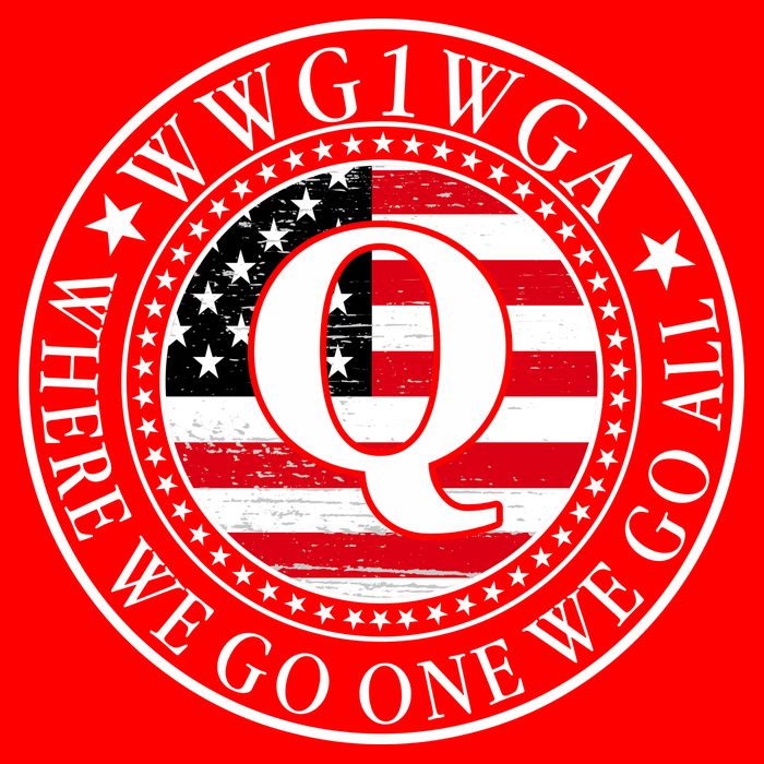 WWG1WGA Qanon Flag Emblem Baby Bodysuit
