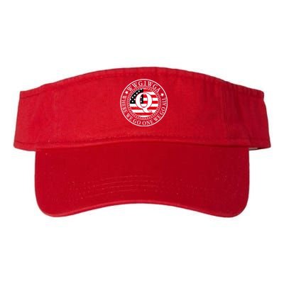 WWG1WGA Qanon Flag Emblem Valucap Bio-Washed Visor