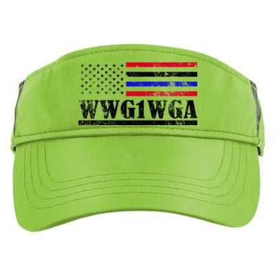 WWG1WGA Qanon Political Conspiracy Adult Drive Performance Visor