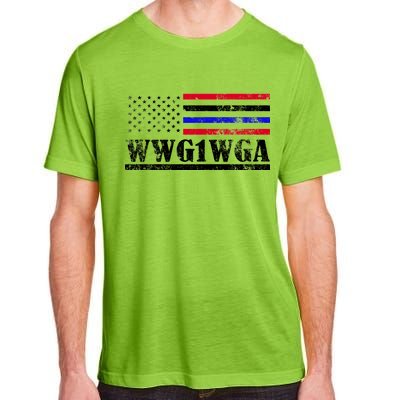 WWG1WGA Qanon Political Conspiracy Adult ChromaSoft Performance T-Shirt