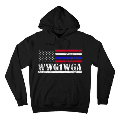 WWG1WGA Qanon Political Conspiracy Hoodie