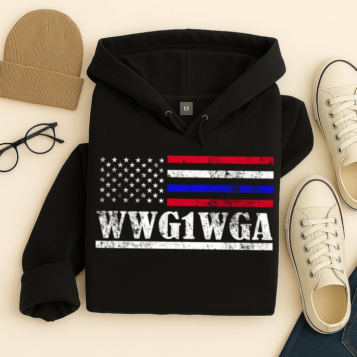 WWG1WGA Qanon Political Conspiracy Hoodie