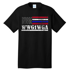 WWG1WGA Qanon Political Conspiracy Tall T-Shirt