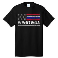 WWG1WGA Qanon Political Conspiracy Tall T-Shirt