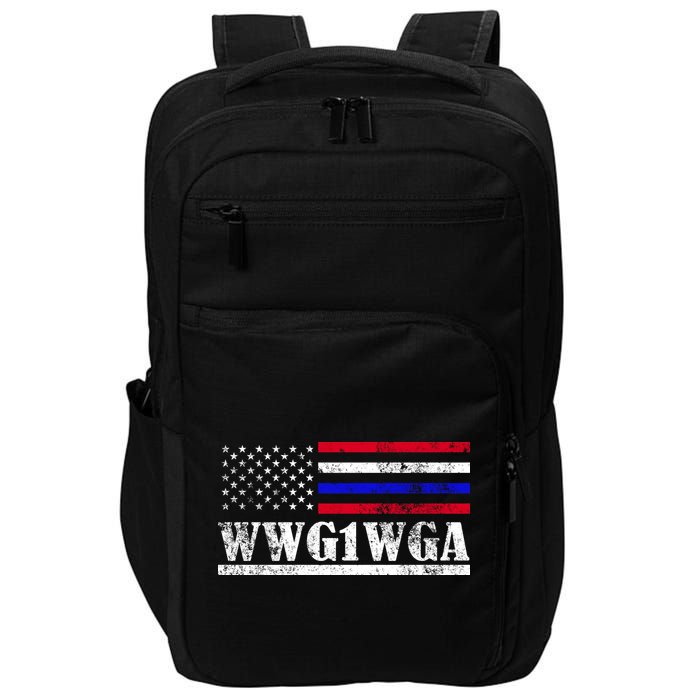 WWG1WGA Qanon Political Conspiracy Impact Tech Backpack