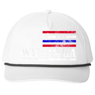 WWG1WGA Qanon Political Conspiracy Snapback Five-Panel Rope Hat