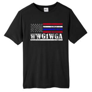 WWG1WGA Qanon Political Conspiracy Tall Fusion ChromaSoft Performance T-Shirt