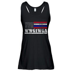 WWG1WGA Qanon Political Conspiracy Ladies Essential Flowy Tank