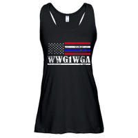 WWG1WGA Qanon Political Conspiracy Ladies Essential Flowy Tank