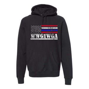 WWG1WGA Qanon Political Conspiracy Premium Hoodie