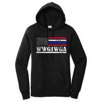 WWG1WGA Qanon Political Conspiracy Women's Pullover Hoodie