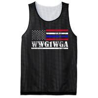 WWG1WGA Qanon Political Conspiracy Mesh Reversible Basketball Jersey Tank