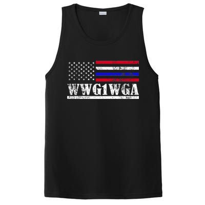 WWG1WGA Qanon Political Conspiracy PosiCharge Competitor Tank