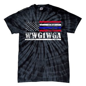 WWG1WGA Qanon Political Conspiracy Tie-Dye T-Shirt