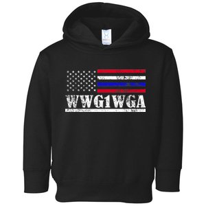 WWG1WGA Qanon Political Conspiracy Toddler Hoodie