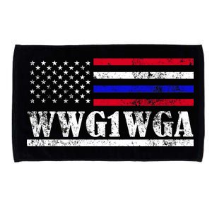 WWG1WGA Qanon Political Conspiracy Microfiber Hand Towel