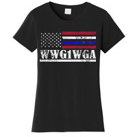 WWG1WGA Qanon Political Conspiracy Women's T-Shirt