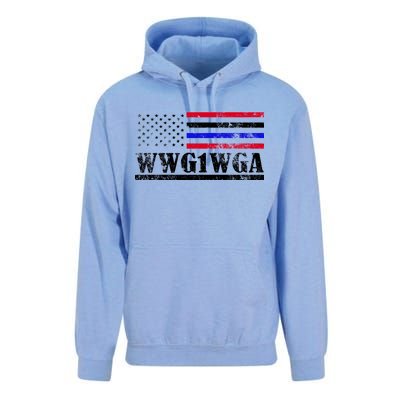 WWG1WGA Qanon Political Conspiracy Unisex Surf Hoodie