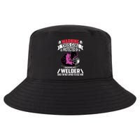 Welder Welding Girlfriend Warning This Girl Is Protected By Premium Cool Comfort Performance Bucket Hat