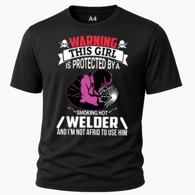 Welder Welding Girlfriend Warning This Girl Is Protected By Premium Performance Shirt