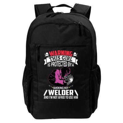 Welder Welding Girlfriend Warning This Girl Is Protected By Premium Backpack