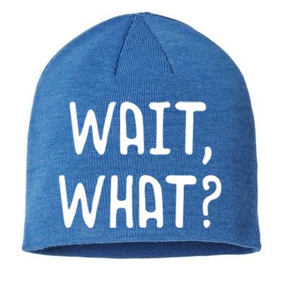 Wait What? Great Gift Popular Slang Quote Gift For Teens Meaningful Gift Sustainable Beanie