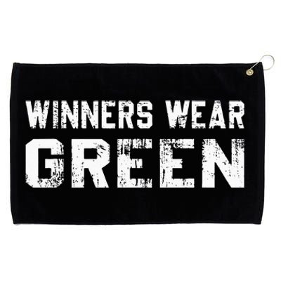 Winners Wear Green Team Spirit Game Competition Color War Grommeted Golf Towel