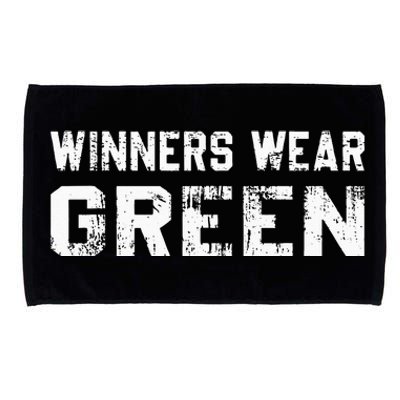 Winners Wear Green Team Spirit Game Competition Color War Microfiber Hand Towel