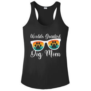 Womens Worlds Greatest Dog Mom Women's Day Mothers Day Ladies PosiCharge Competitor Racerback Tank