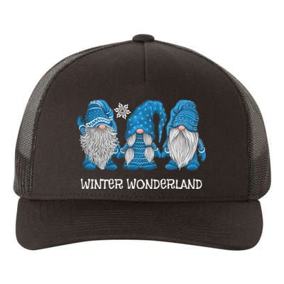 Winter Wonderland Gnomes Winter Snowy Gnomes Snow Gnome Yupoong Adult 5-Panel Trucker Hat