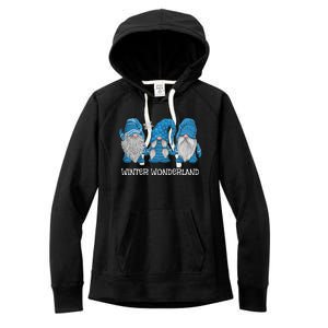 Winter Wonderland Gnomes Winter Snowy Gnomes Snow Gnome Women's Fleece Hoodie