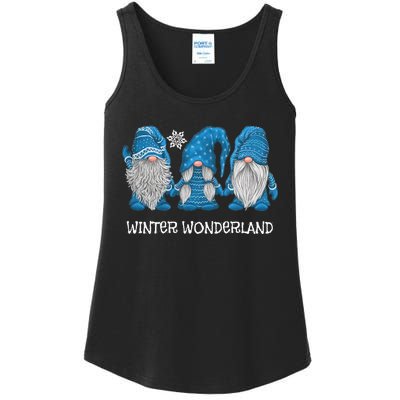 Winter Wonderland Gnomes Winter Snowy Gnomes Snow Gnome Ladies Essential Tank