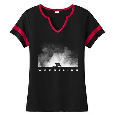 Wrestling Wrestling Gift Ladies Halftime Notch Neck Tee