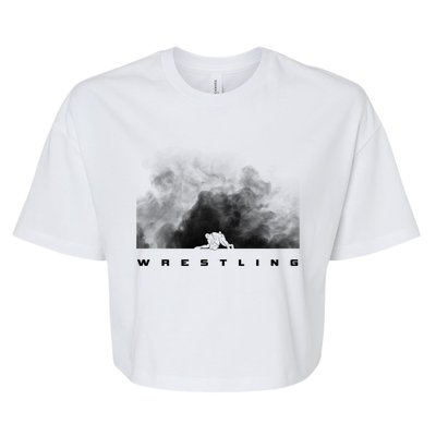 Wrestling Wrestling Gift Bella+Canvas Jersey Crop Tee