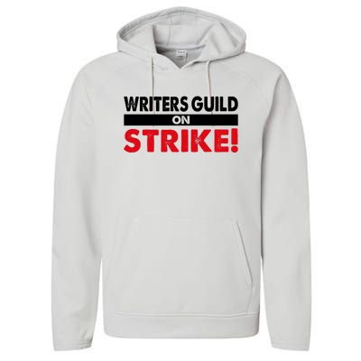 WGA Writers Guild Of America On Strike Anti AI Chatbots Performance Fleece Hoodie