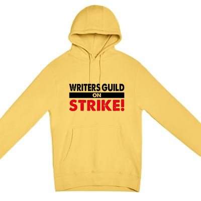 WGA Writers Guild Of America On Strike Anti AI Chatbots Premium Pullover Hoodie