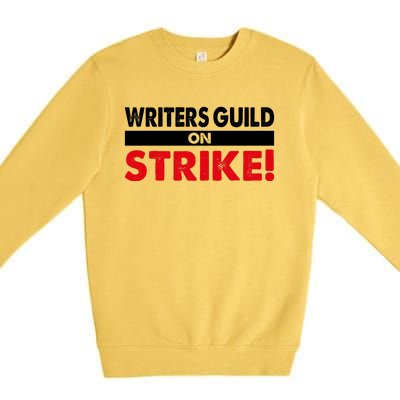 WGA Writers Guild Of America On Strike Anti AI Chatbots Premium Crewneck Sweatshirt