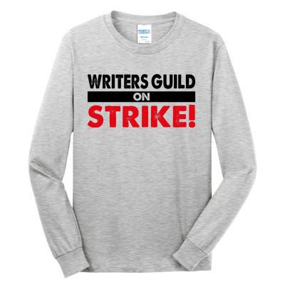 WGA Writers Guild Of America On Strike Anti AI Chatbots Tall Long Sleeve T-Shirt