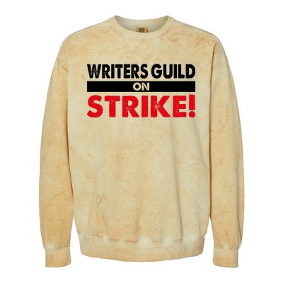 WGA Writers Guild Of America On Strike Anti AI Chatbots Colorblast Crewneck Sweatshirt